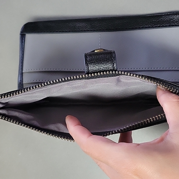 FOSSIL Wallet LAINIE Genuine Leather Black - Picture 9 of 10